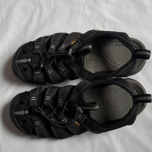 Keen Hiking Sandals Size 8 Mens, black and gray